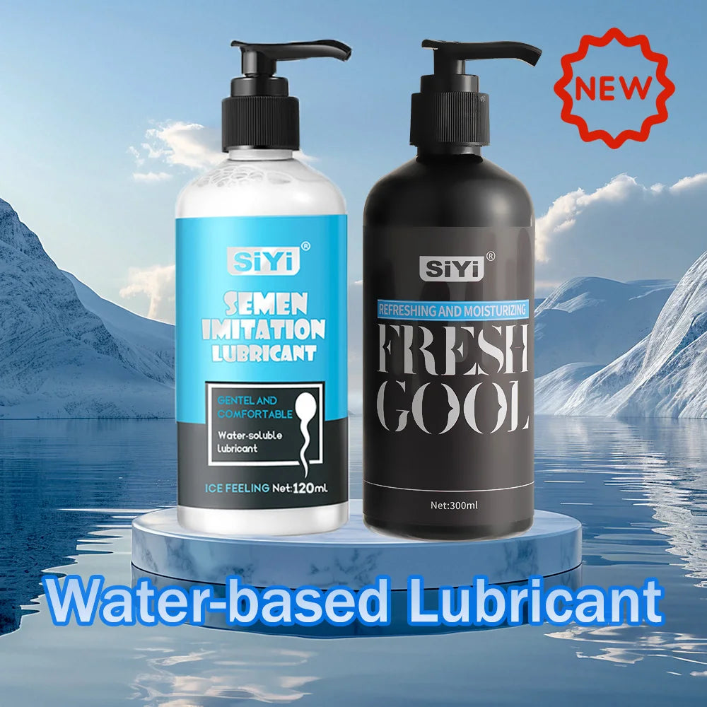 SiYi Water-Based Lubricants, Semen Imitation & Fresh Cool (120mL, 300mL, & Combo Packs)