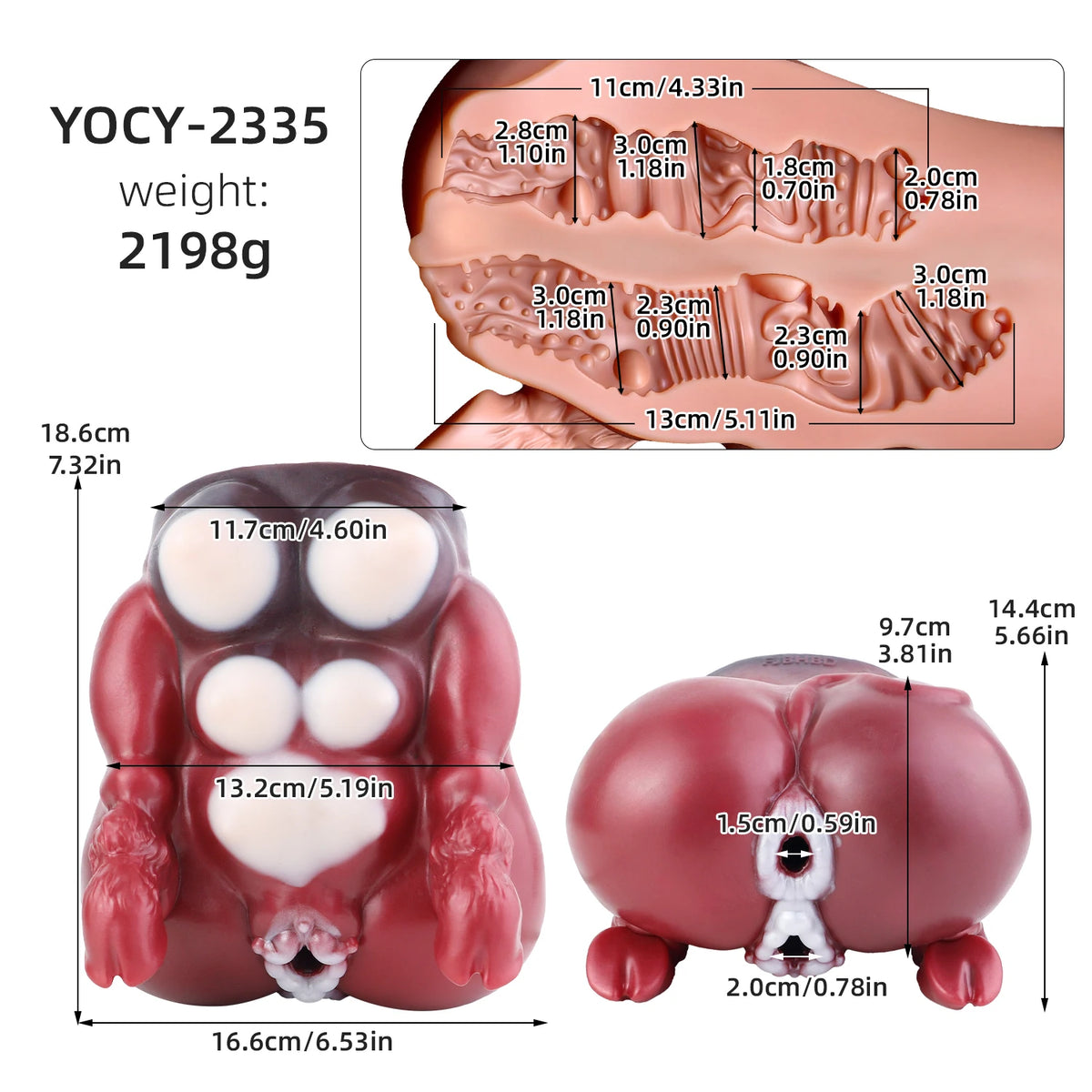 GEEBA Futanari Male Masturbator Double Hole Pocket Pussy Adult Sex Toys For Men Soft Silicone Adult Onahole Realistic Stroker
