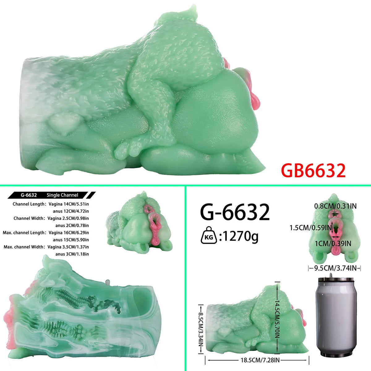 GEEBA Beastly Body Rear Anal Monster Male Masturbator Futanari Fantasy Pocket Pussy Adult Onahole Big Ass Sex Toys for Men Adult