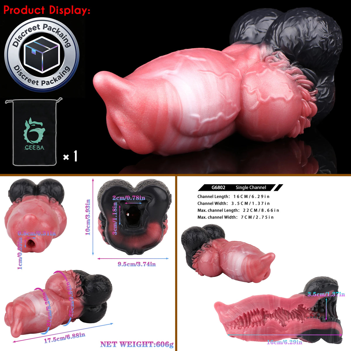 SHAZ Tiger Tongue Dildo Male Masturbator Cock Sleeve Stroker Pocket Pussy Animal Onahole Penis Massage Fantasy Sex Toys For Men
