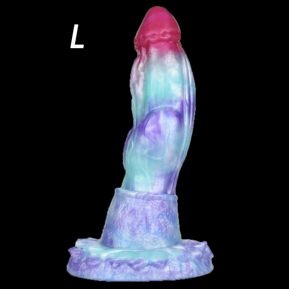 YESBUY Monster Animal Penis S/L/M Ice Dragon Dildo With Suction Cup Butt Plug Anal Vaginal Massager For Men Women Adults Sex Toy