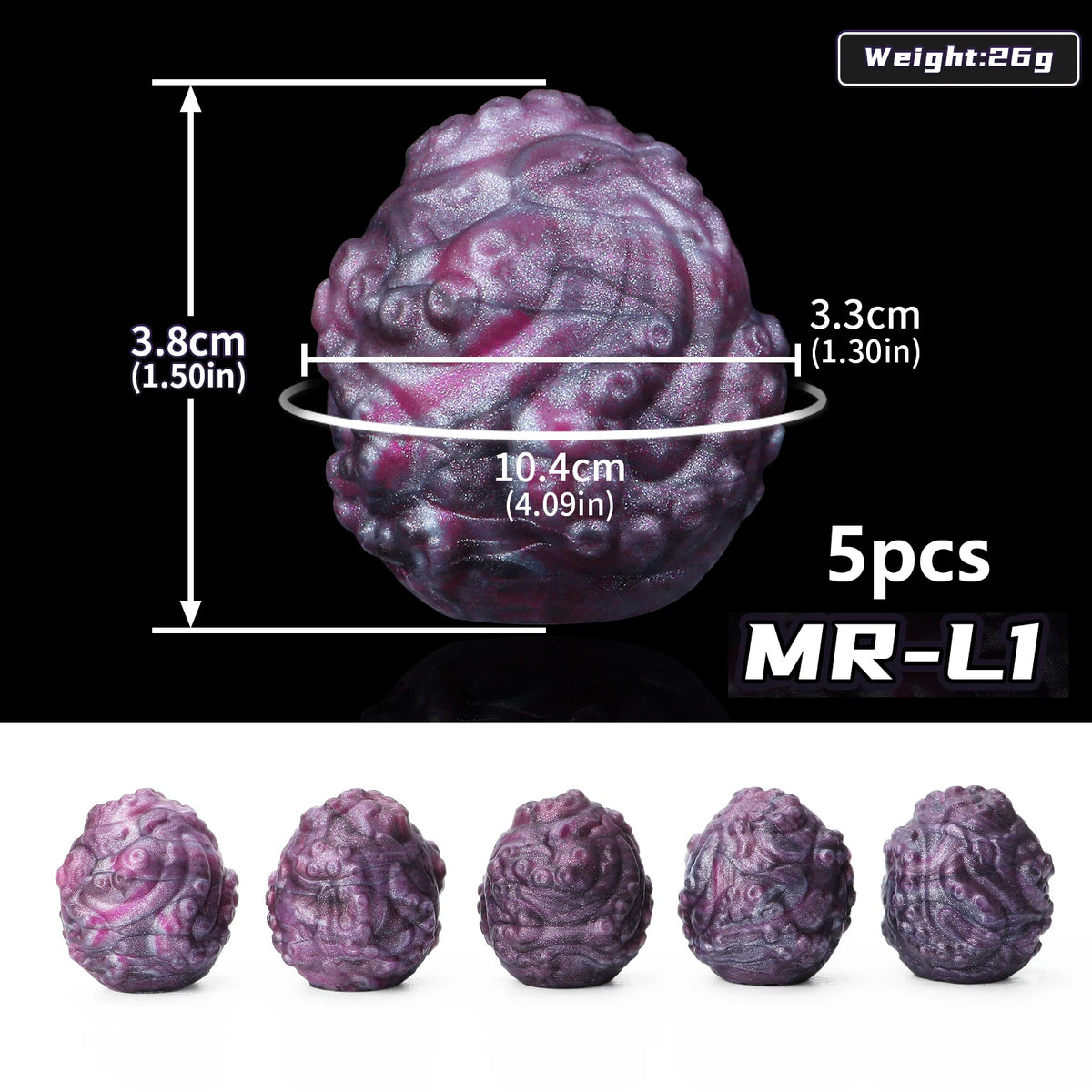 NNSX 5pcs Eggs Sex Toys Soft Silicone Vagina Anal Stimulating Massager Sm Oviposition Trainer Sex Products for Women Couples