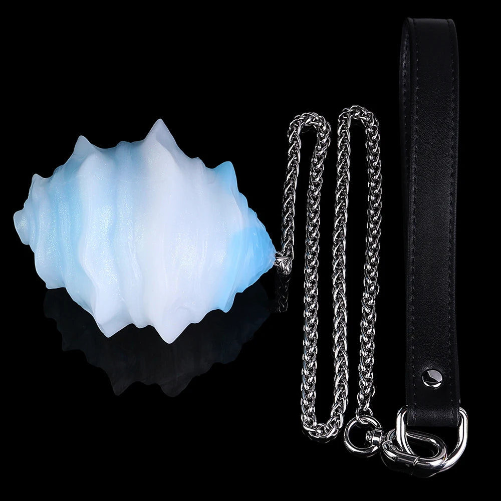 YOCY Fantasy Egg Toys With Long Chain Platinum Silicone Anal Plugs Balls Anus Vaginal Expanding Eggs BDSM Sex Toy For Women Men