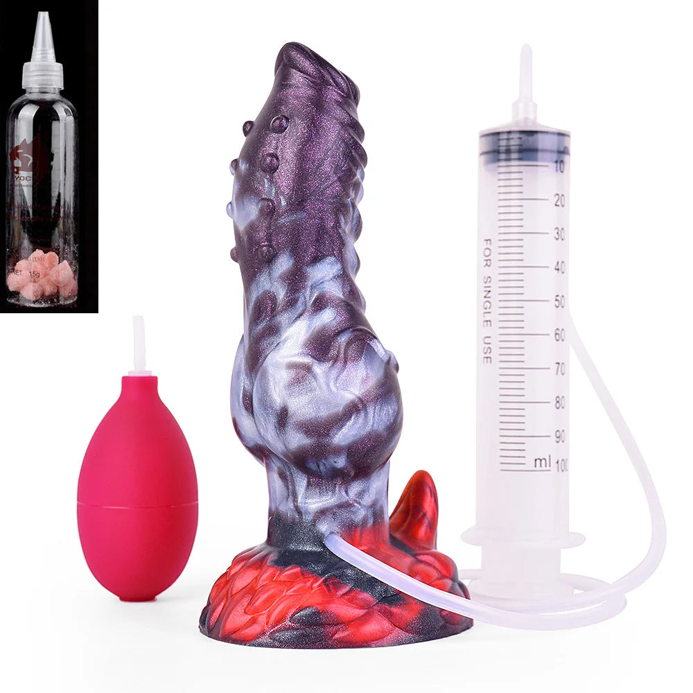 YOCY 7.7" Dragon Knot Dildo Big Monster Dick With Suction Cap Thick Knot Anal Dildo Animal Dog Penis Wolf Penis Fetish Sex Toys