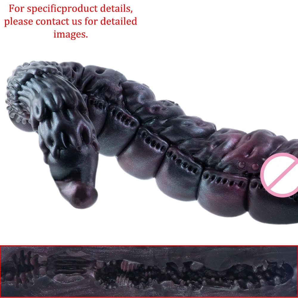 GEEBA Alien Worm Male Masturbator Sci Fi Monster Vagina Sex Toys for Men Soft Silicone Adult Onahole Pocket Pussy Men's Stroker