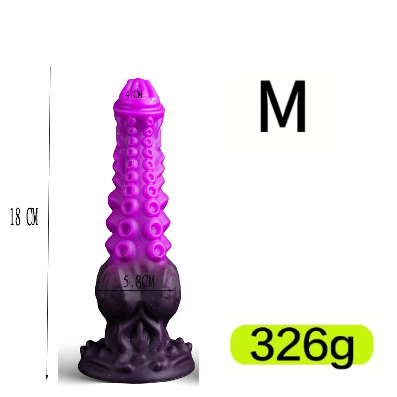 S/M/L Tentacle Anal Dildo Thick Silicone Monster Dildo Huge Penis Fake Dick Alien Dildo With Suction Cup Sex Toys For Women Men