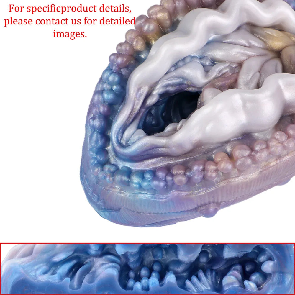 GEEBA Alien Worm Male Masturbator Sci Fi Monster Vagina Sex Toys for Men Soft Silicone Adult Onahole Pocket Pussy Men's Stroker