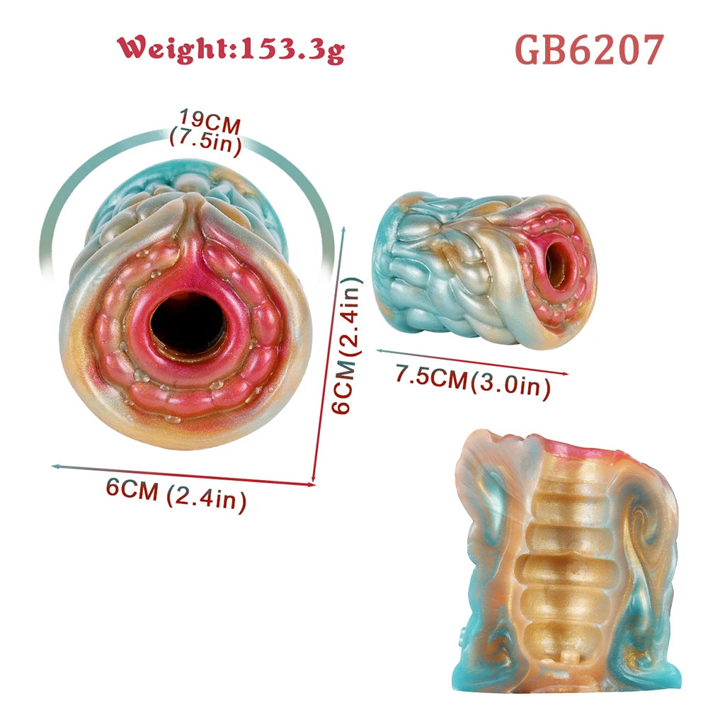 GEEBA Small Realistic Vagina Male Masturbator Silicone Men's Penis Trainer Pocket Pussy Stroker For Men Adult Sex Toys Supplies