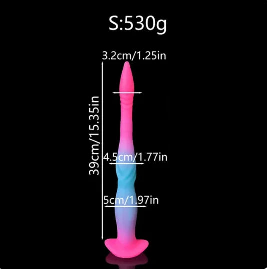 Kraken's Spire (Pink/Blue) | Luminous Anal Dildo