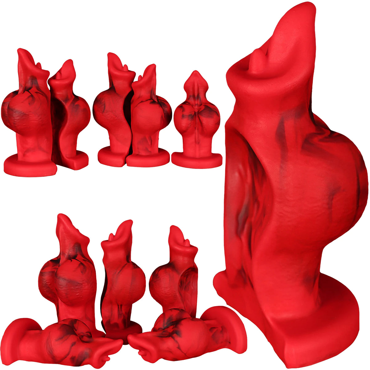 Groove Dildo Double Insertion Dildo Nodular Penis Huge Knot Dildo Masturbation G-Spot Massager Adult Sex Toys Women Men Gay 18+