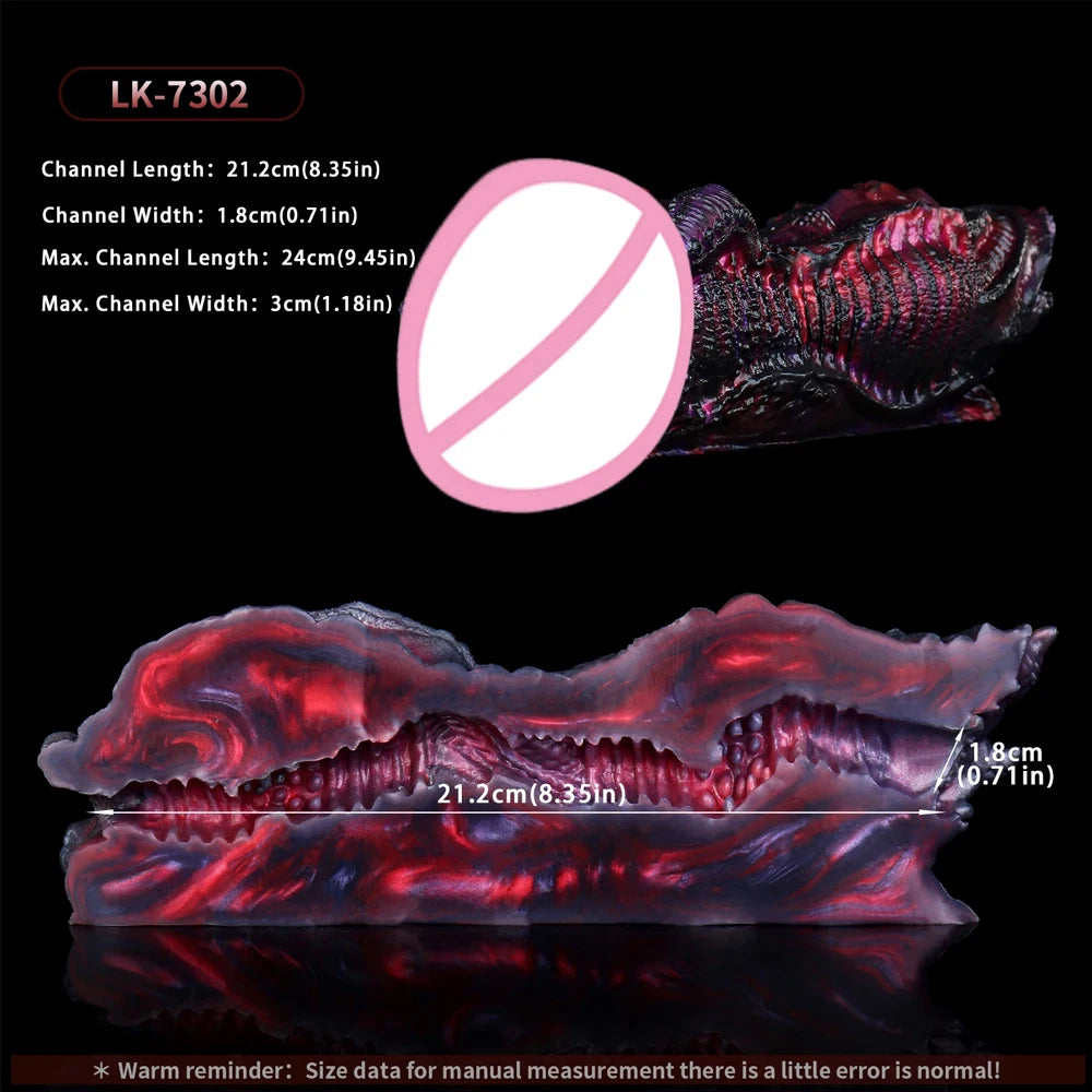 GEEBA Fantasy Monster Male Masturbator Alien Creature Stroker Sleeve For Men18+ Soft Silicone Pocket Pussy Ault Onahole Sex Toys