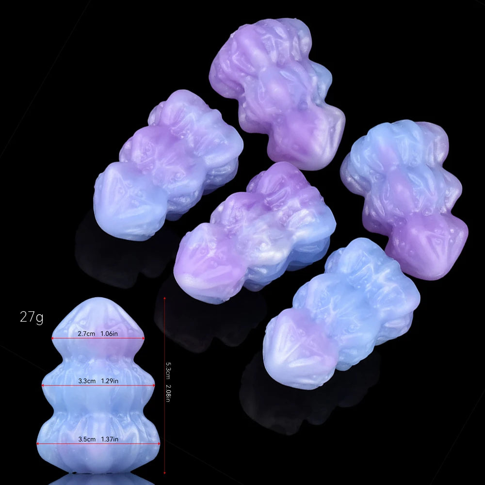 NNSX 5pcs Eggs Sex Toys Soft Silicone Vagina Anal Stimulating Massager Sm Oviposition Trainer Sex Products for Women Couples