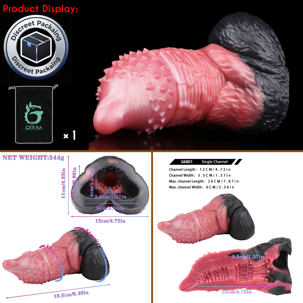SHAZ Tiger Tongue Dildo Male Masturbator Cock Sleeve Stroker Pocket Pussy Animal Onahole Penis Massage Fantasy Sex Toys For Men