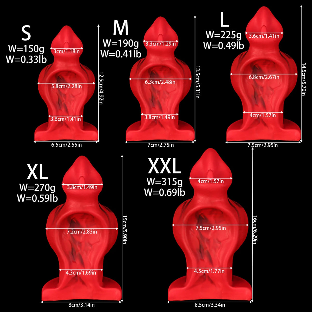 Groove Dildo Double Insertion Dildo Nodular Penis Huge Knot Dildo Masturbation G-Spot Massager Adult Sex Toys Women Men Gay 18+