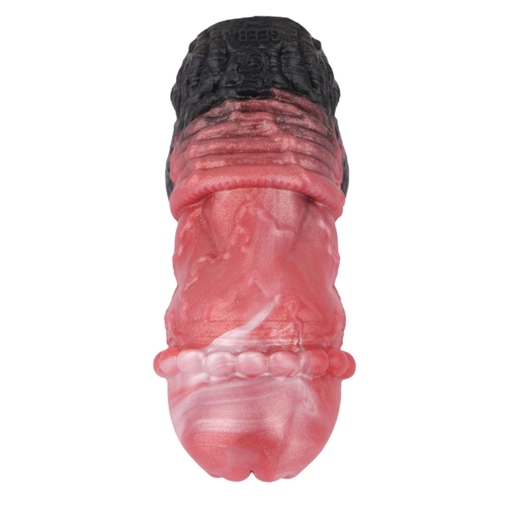 GEEBA Realistic Animal Dick Design Male Masturbator Ultra-Soft Silicone Pocket Pussy Men's Stroker Adult18+ Onahole Sex Products