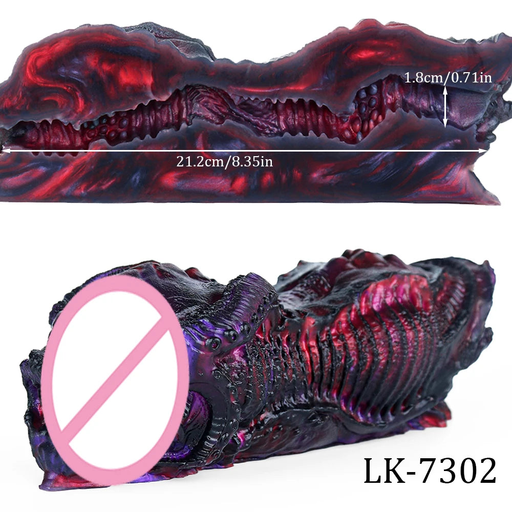 GEEBA Fantasy Monster Male Masturbator Alien Creature Stroker Sleeve For Men18+ Soft Silicone Pocket Pussy Ault Onahole Sex Toys