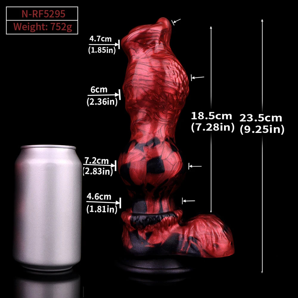 NNSX Fantasy Monster Dildo Anal Plug for Men Women & Couples Intricate Textured Details for Enhanced Stimulation Adult Toy