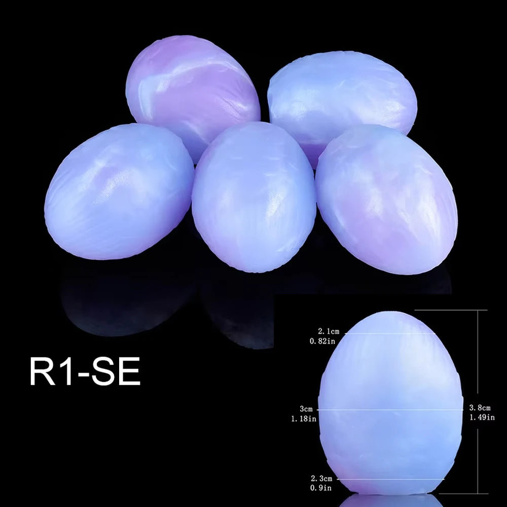 YOCY Fantasy Egg Toys With Long Chain Platinum Silicone Anal Plugs Balls Anus Vaginal Expanding Eggs BDSM Sex Toy For Women Men