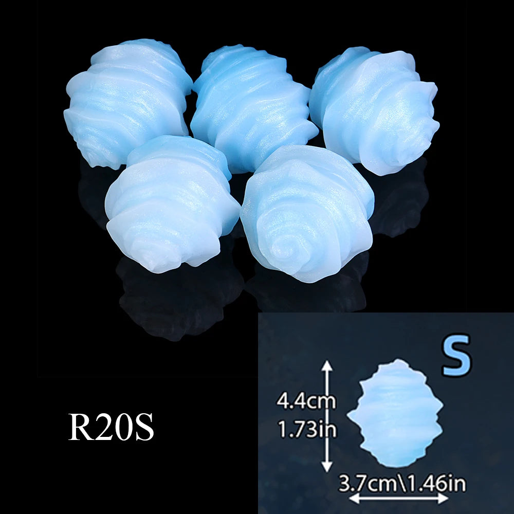 YOCY Fantasy Egg Toys With Long Chain Platinum Silicone Anal Plugs Balls Anus Vaginal Expanding Eggs BDSM Sex Toy For Women Men
