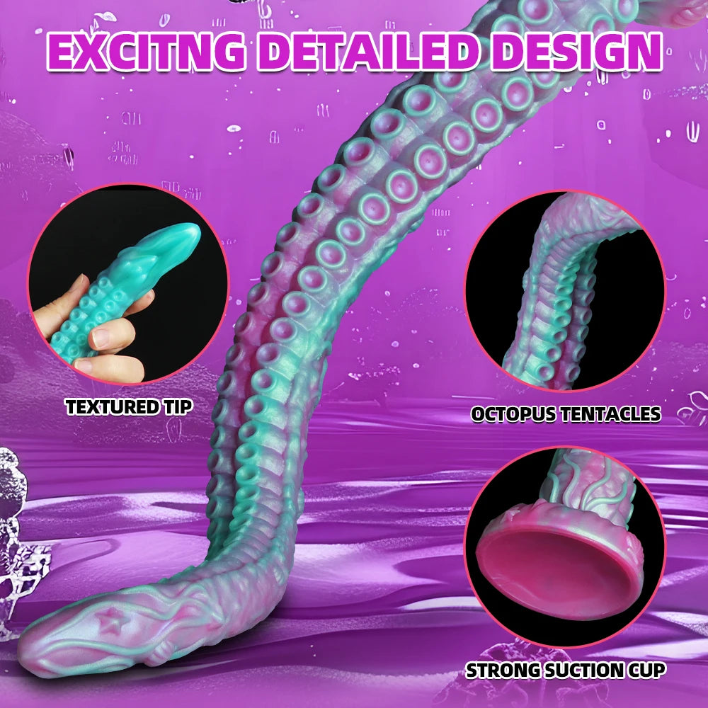 Tentacle anal plug adult vaginal massage stimulator anal plug dilator male and female monster dildo gay anus anal plug sex toy