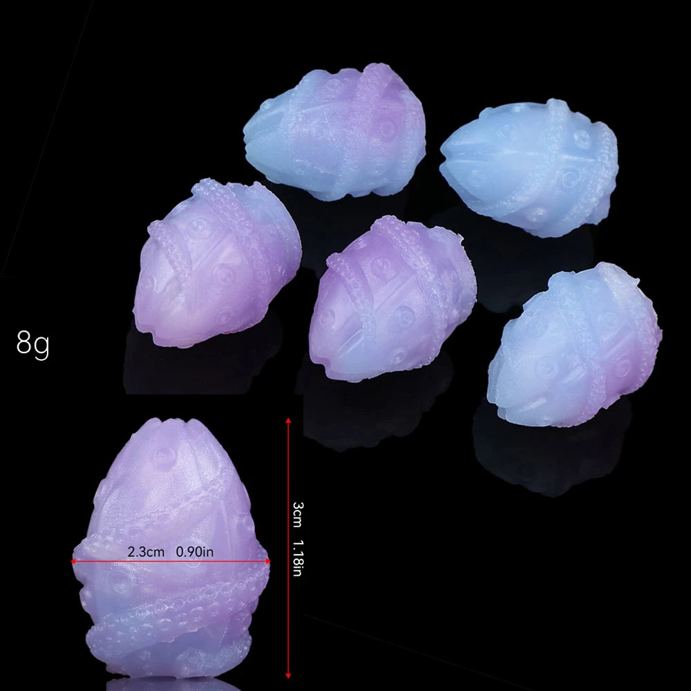 NNSX 5pcs Eggs Sex Toys Soft Silicone Vagina Anal Stimulating Massager Sm Oviposition Trainer Sex Products for Women Couples