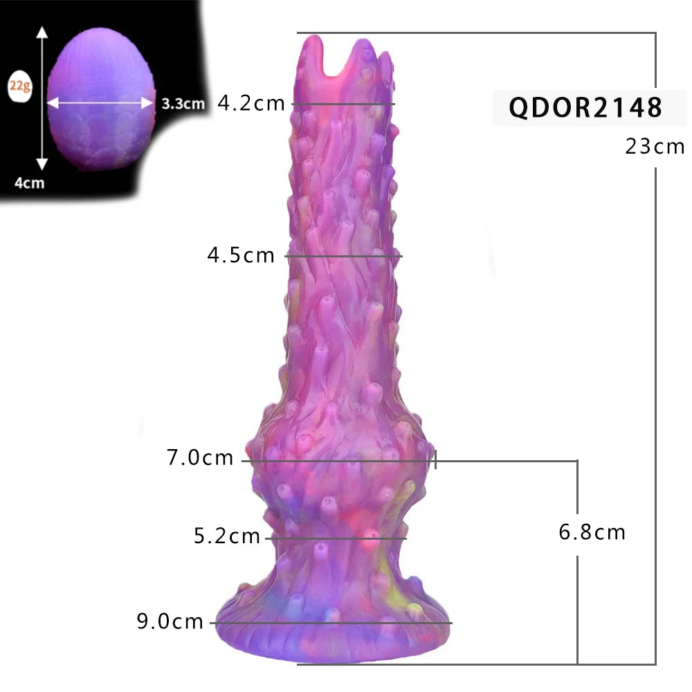 YOCY Inflatable Ovipositor DIY Vaginal Butt Balls Pneumatic Egg Laying Anal Plug Silicone Knot Dildo Female Masturbator Sex Toys