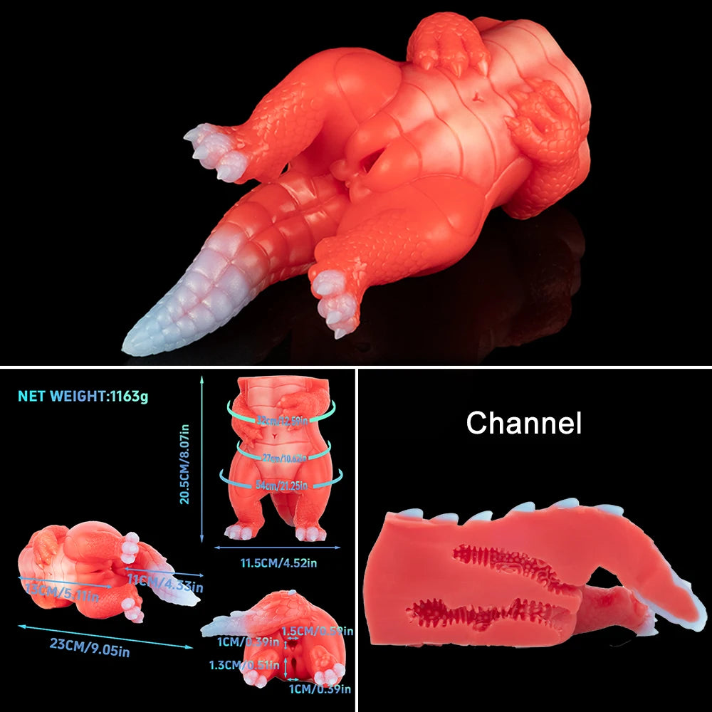 LUUK Animal Big Butt Silicone Male Masturbator with Anal Dildo Realistic Pocket Pussy Soft Penis Stroker Adult Sex Toys for Men