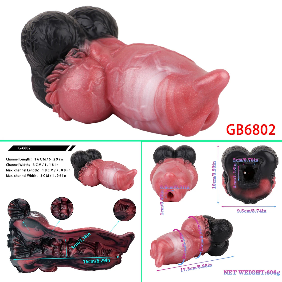 GEEBA Monster Fantasy Dildo Design Male Masturbator Werewolf Adult Sex Toys for Men Furry Texture Adult Onahole Pocket Pussy Cup