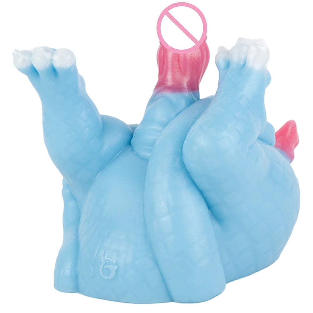 LUUK Animal Big Butt Silicone Male Masturbator with Anal Dildo Realistic Pocket Pussy Soft Penis Stroker Adult Sex Toys for Men