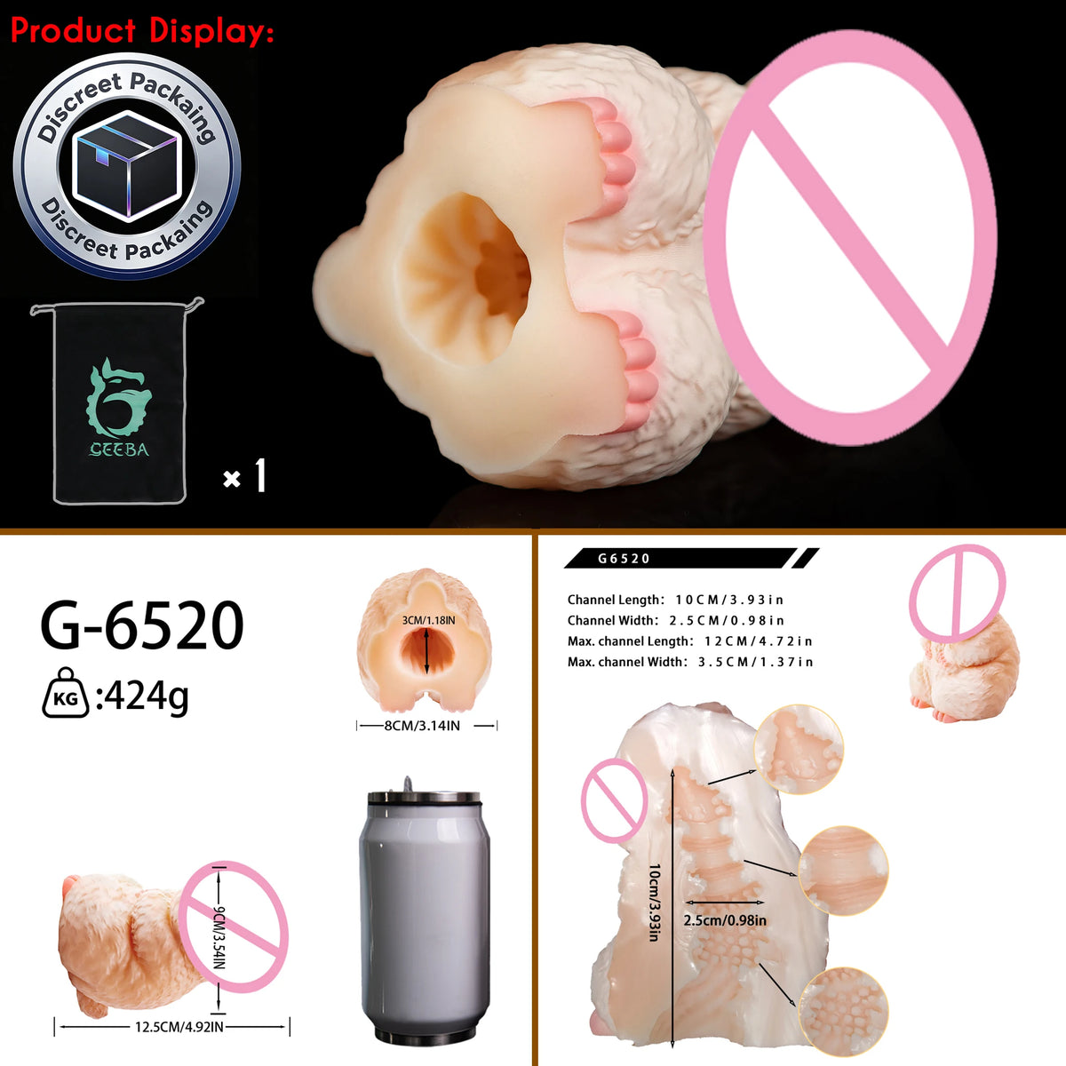 SHAZ Tiger Tongue Dildo Male Masturbator Cock Sleeve Stroker Pocket Pussy Animal Onahole Penis Massage Fantasy Sex Toys For Men