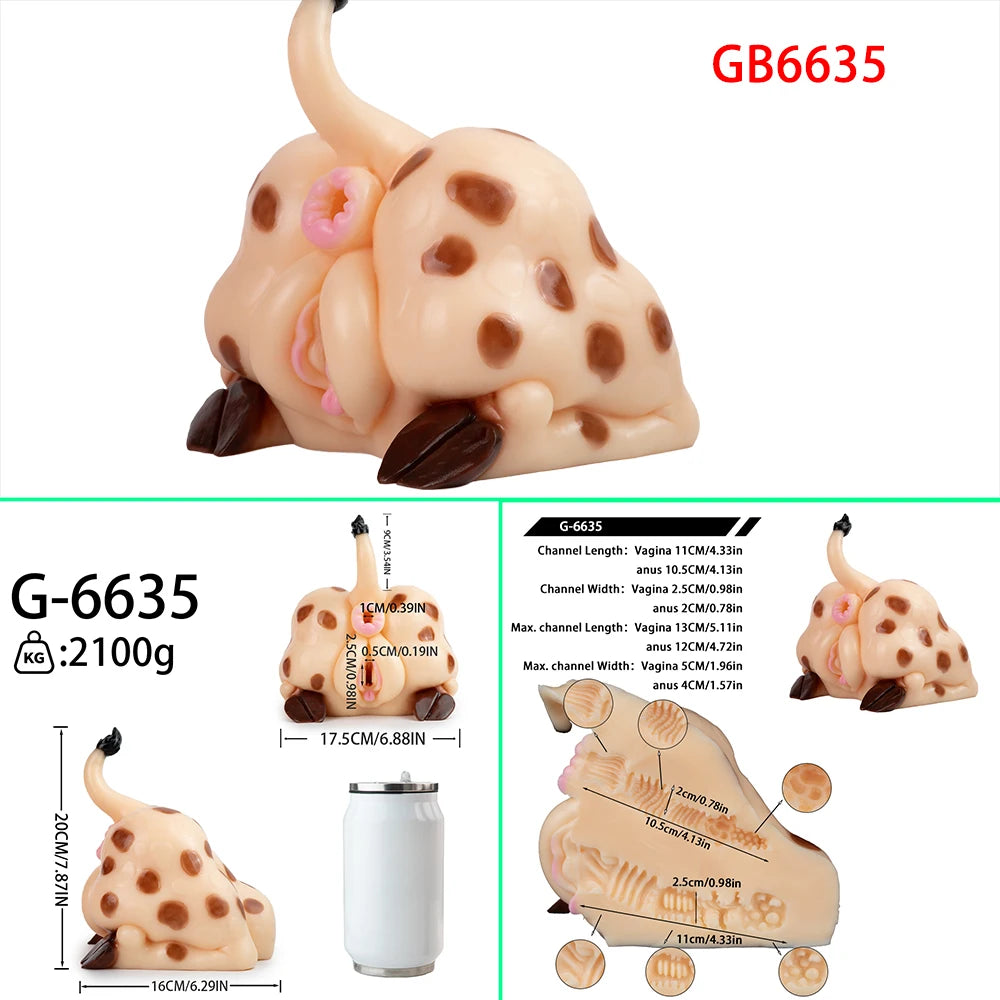 GEEBA Beastly Body Rear Anal Monster Male Masturbator Futanari Fantasy Pocket Pussy Adult Onahole Big Ass Sex Toys for Men Adult
