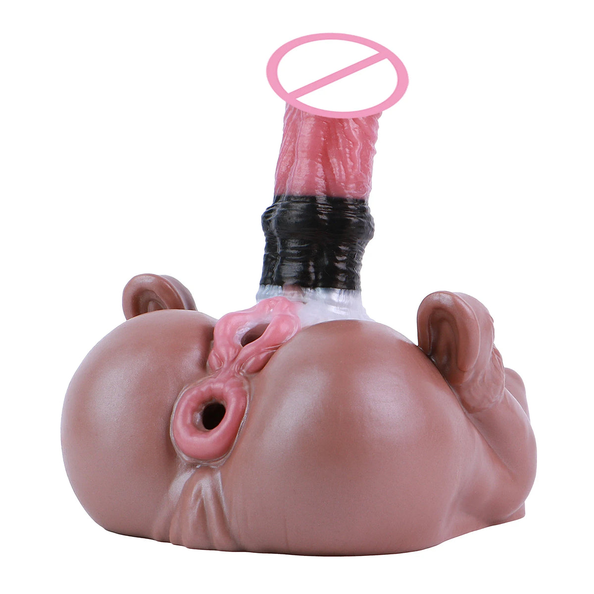 GEEBA Futanari Male Masturbator Double Hole Pocket Pussy Adult Sex Toys For Men Soft Silicone Adult Onahole Realistic Stroker