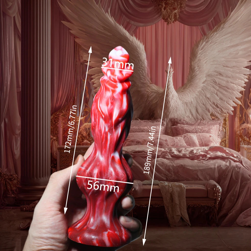 Monster Dildo with Suction Realistic Simulated Penis Massager Stimulating G-Spot Couples Adult Pleasure Accessory 18+ Sex Toy
