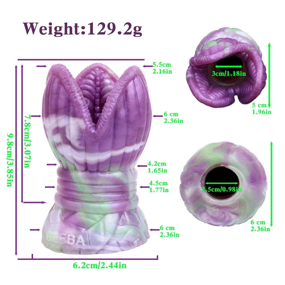SMMQ Monster Alien Masturbator Single Channel Masturbation Cup Male Prostate Stimulation Realistic Pocket Pussy Soft Sex Toy