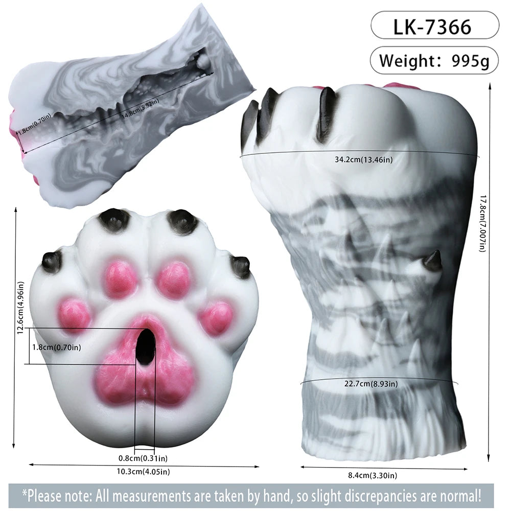 GEEBA Dual Hole Fantasy Monster Male Masturbator Soft Silicone Handheld Male Stroker Pocket Pussy Adult Onahole Adult Sex Toys