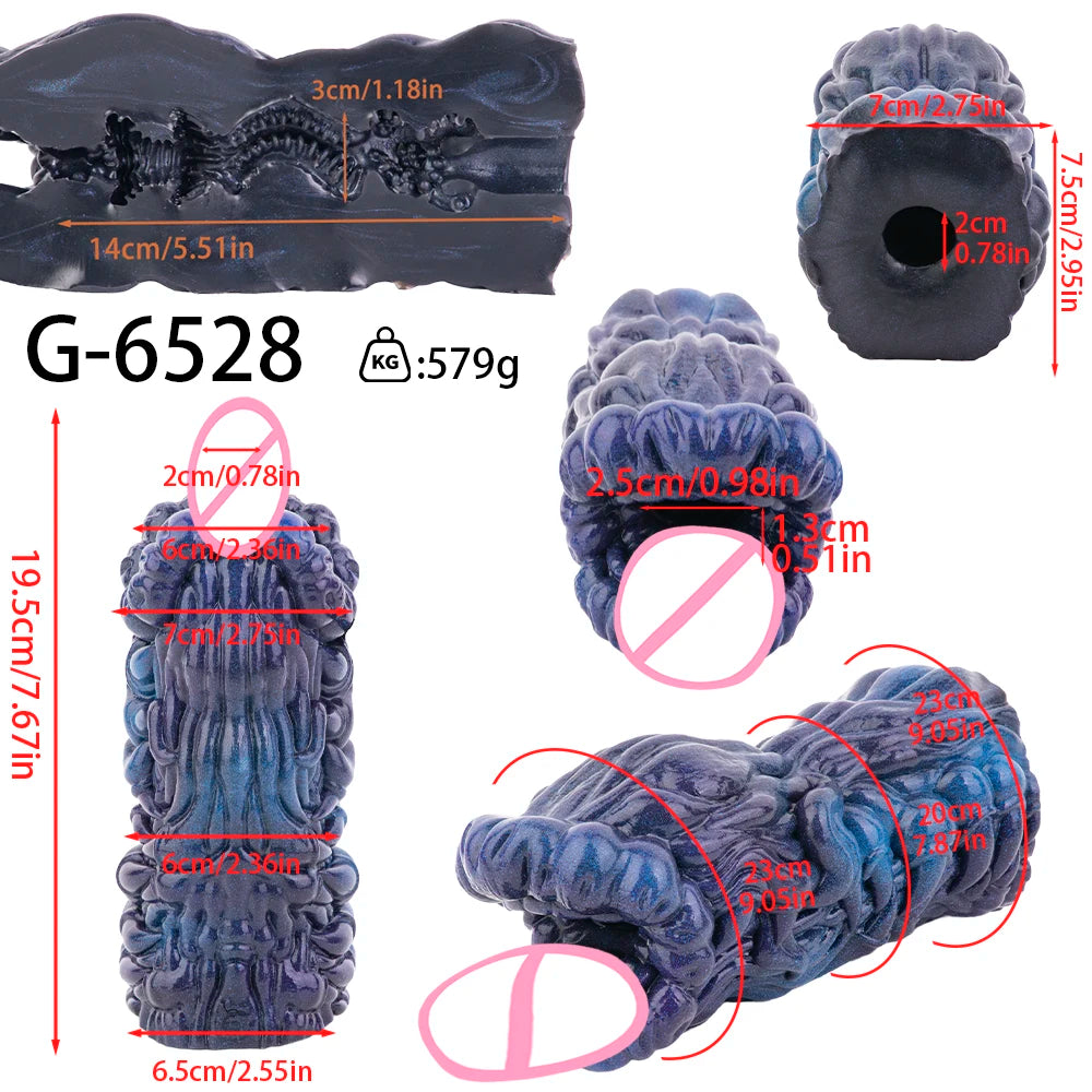 GEEBA Fantasy Planter Design Male Masturbator Beads Textured Pocket Pussy Manual Stroker For Men Pocket Pussy Adult Sex Toys 18+