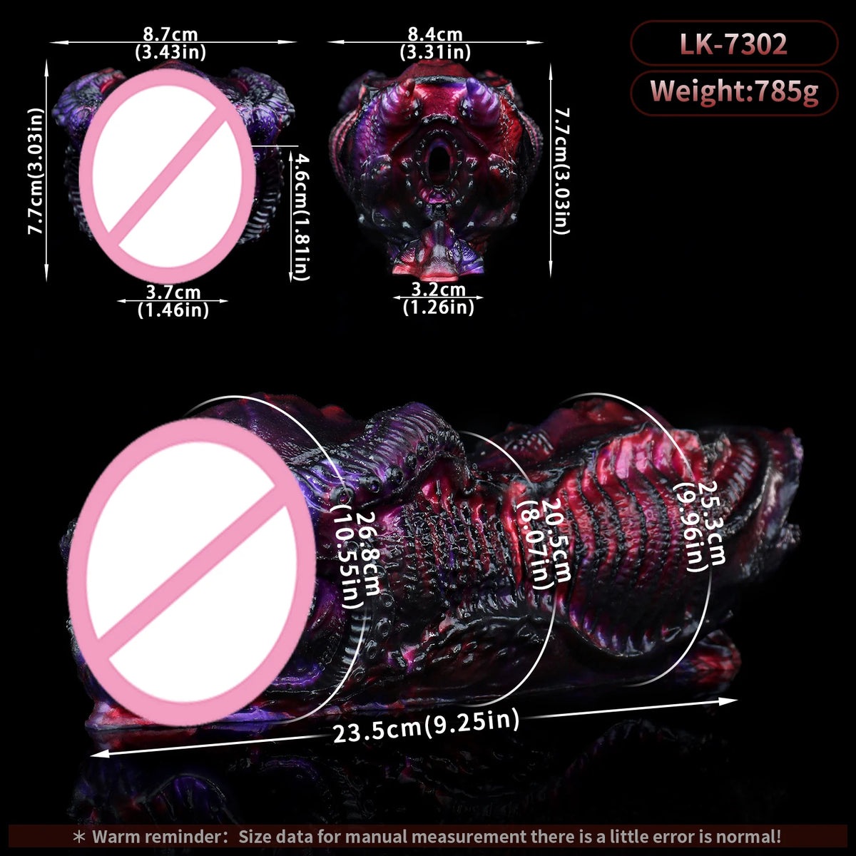 GEEBA Fantasy Monster Male Masturbator Alien Creature Stroker Sleeve For Men18+ Soft Silicone Pocket Pussy Ault Onahole Sex Toys