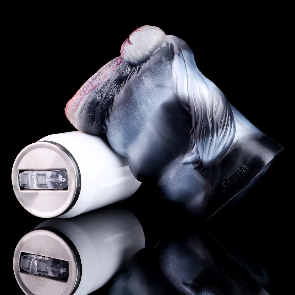 SMMQ Animal Horse Dual Channel Masturbator Soft Silicone Onahole For Male Cock Massage Realistic Pussy Pocket Fetish Sex Toy