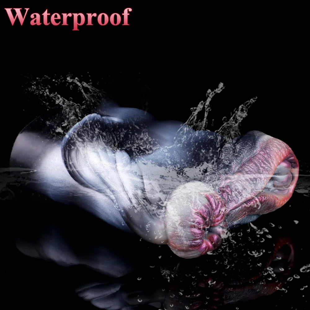 SMMQ Animal Horse Dual Channel Masturbator Soft Silicone Onahole For Male Cock Massage Realistic Pussy Pocket Fetish Sex Toy