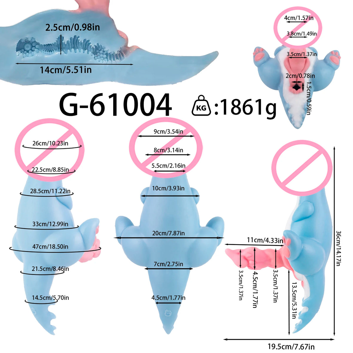 GEEBA Blue Pink Silicone Soft Male Masturbator Single Channel Dragon Ass Stroker For Men Pocket Pussy Adult Onahole Sex Toys 18+