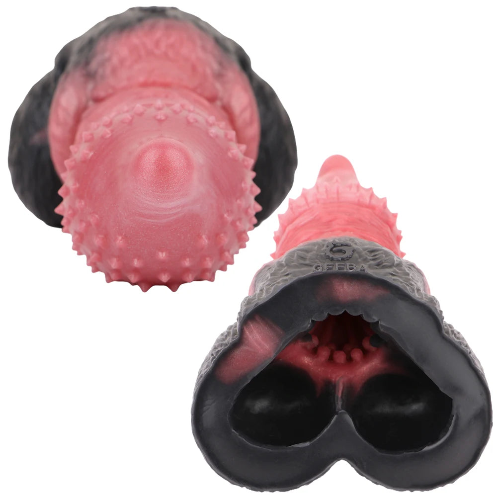 GEEBA Monster Fantasy Dildo Design Male Masturbator Werewolf Adult Sex Toys for Men Furry Texture Adult Onahole Pocket Pussy Cup