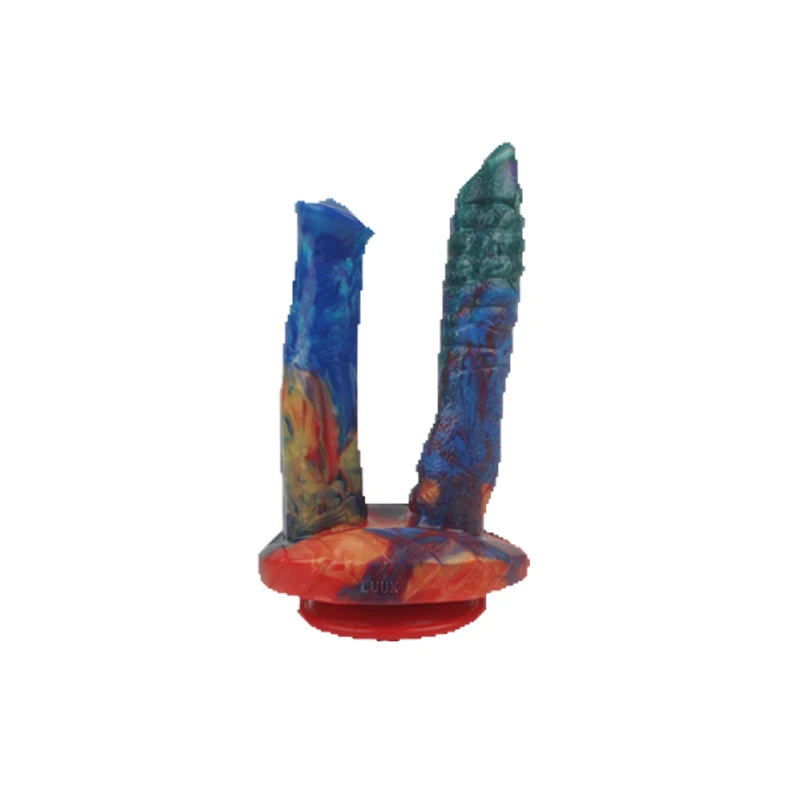 Silicone Fantasy Double-Ended Dildo Anal Plug Large Dildo for Prostate and Vaginal Massage Female Orgasm Masturbator Sex Toys