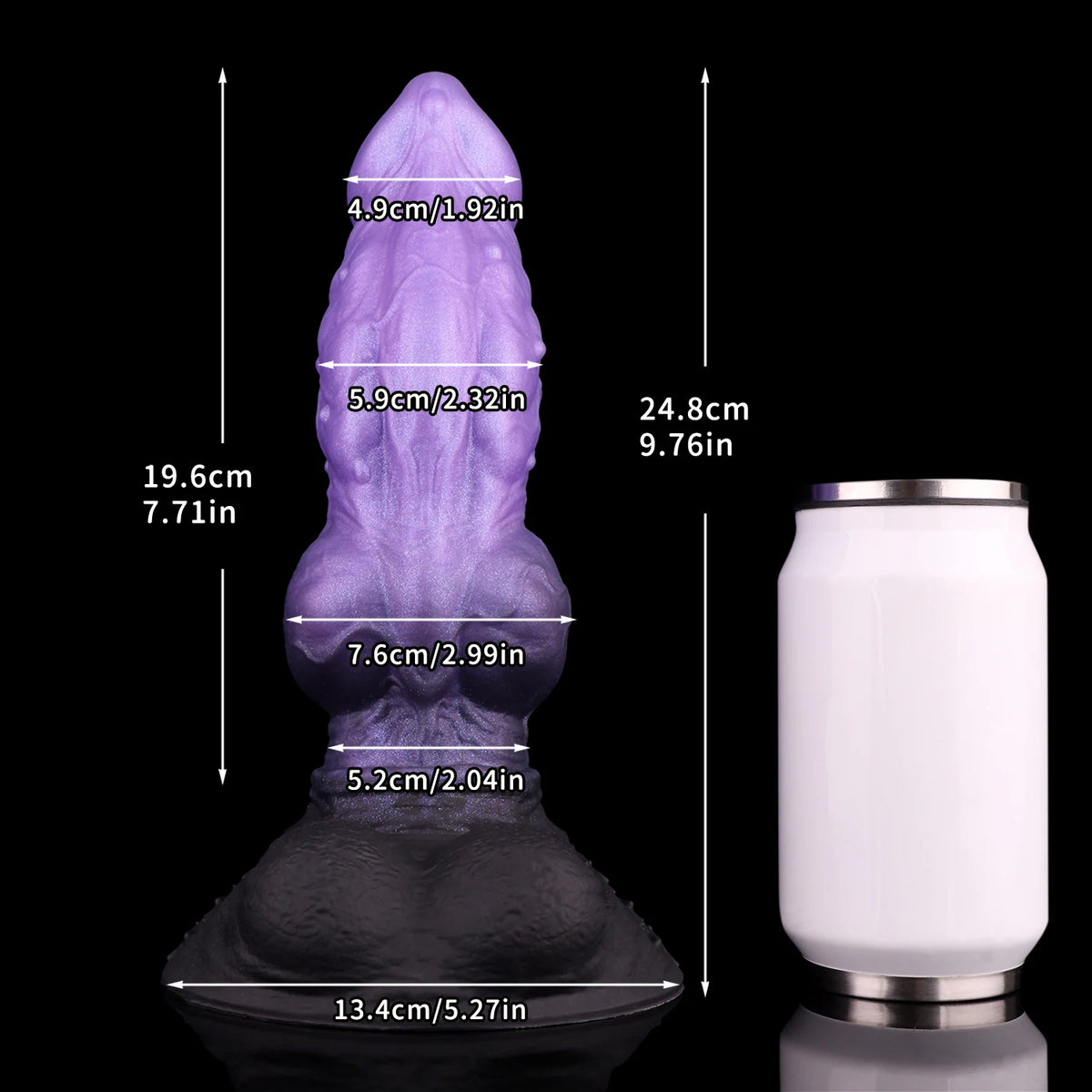 NNSX Fantasy Monster Dildo Anal Plug for Men Women & Couples Intricate Textured Details for Enhanced Stimulation Adult Toy