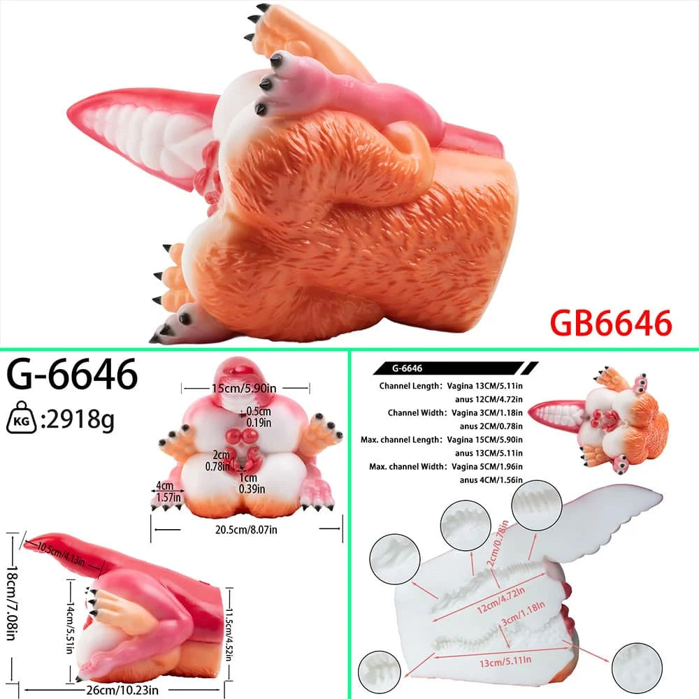 GEEBA Fantasy Creature Hip Design Male Masturbator Realistic Texture Pocket Pussy Adult Onahole Soft Silicone Sex Toys For Men