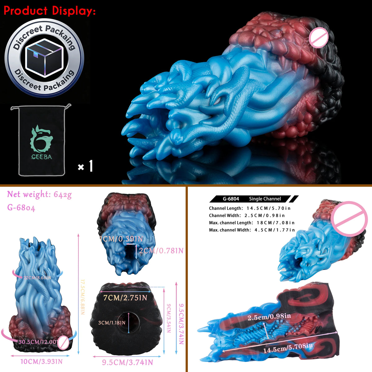 SHAZ Tiger Tongue Dildo Male Masturbator Cock Sleeve Stroker Pocket Pussy Animal Onahole Penis Massage Fantasy Sex Toys For Men