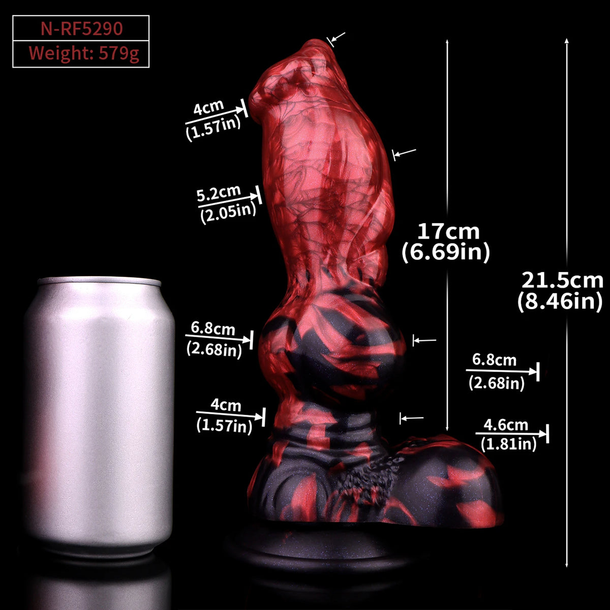 NNSX Fantasy Monster Dildo Anal Plug for Men Women & Couples Intricate Textured Details for Enhanced Stimulation Adult Toy