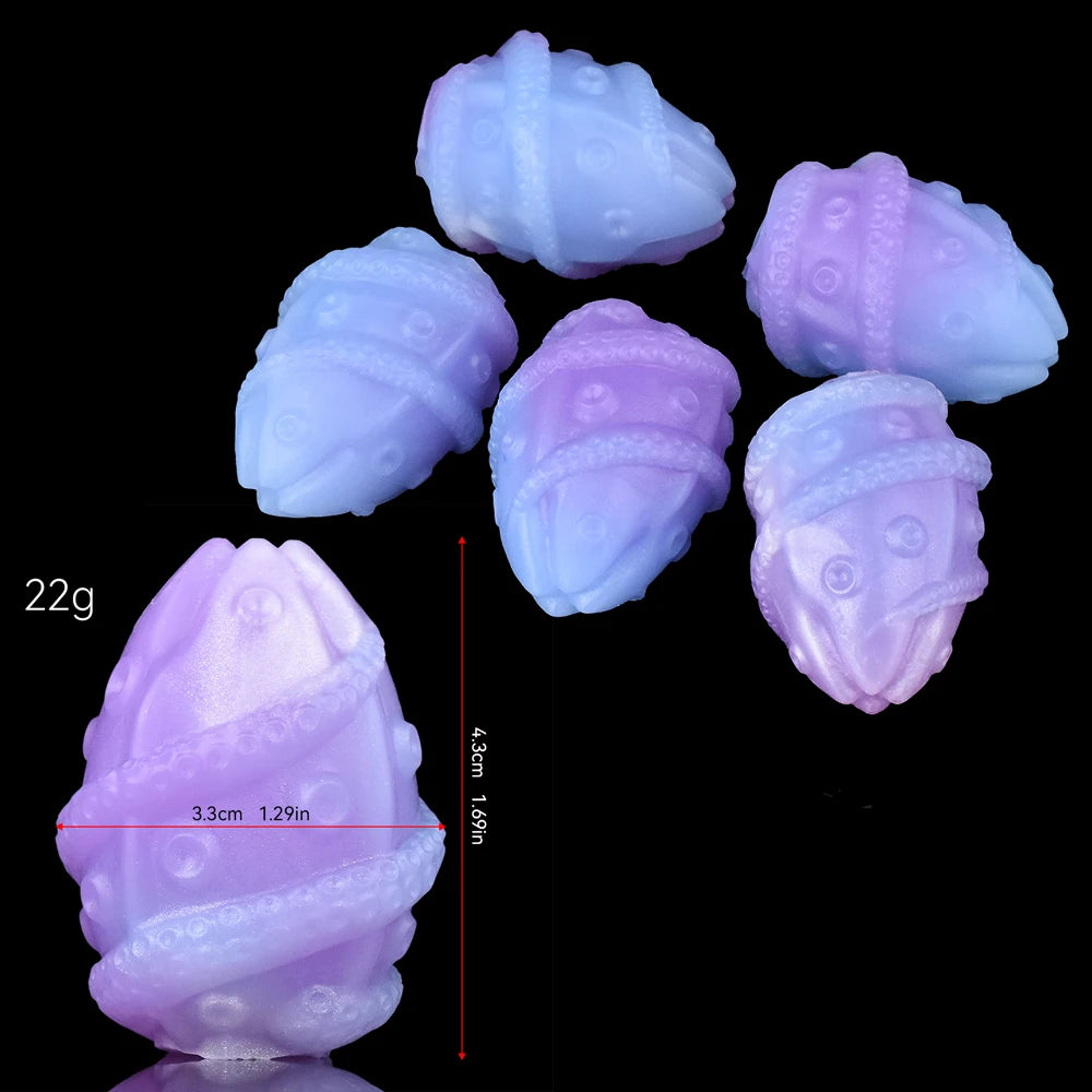 NNSX 5pcs Eggs Sex Toys Soft Silicone Vagina Anal Stimulating Massager Sm Oviposition Trainer Sex Products for Women Couples