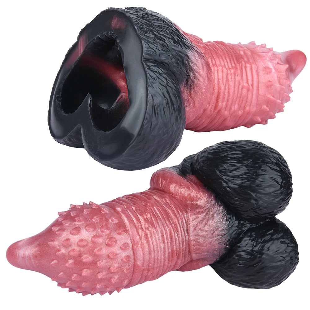 GEEBA Monster Fantasy Dildo Design Male Masturbator Werewolf Adult Sex Toys for Men Furry Texture Adult Onahole Pocket Pussy Cup