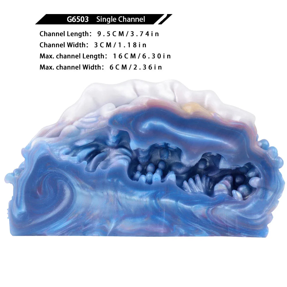 GEEBA Fantasy Alien Male Masturbator Cup Soft Silicone Pocket Pussy Adult Onahole Wavy Vagina Sex Toys For Men18+ Manual Stroker
