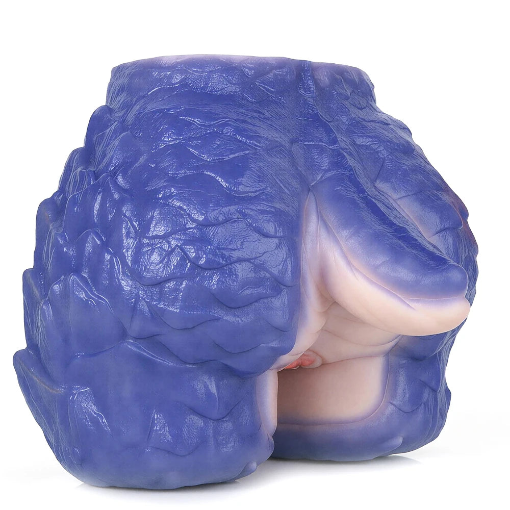 GEEBA Soft Silicone Butt Male Masturbator Dragon Scale Pocket Pussy Realistic Vagina Monster Beast Adult Sex Toys Tight Stroker